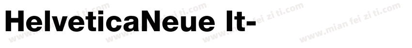 HelveticaNeue It字体转换